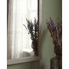 Beliani Sieninis veidrodis TILLAC 60 cm 90 cm Paulovnijos mediena smėlio spalvos
