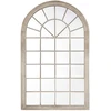 Beliani Sieninis veidrodis TREVOL 77 cm 130 cm Metalas Smėlio spalvos