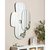 Beliani Sieninis veidrodis VOUZON 80 cm 120 cm sidabrinės spalvos