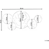 Beliani Sienų dekoracija CALRY metalinė 43 cm auksinė