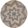Beliani Sienų dekoracijų rinkinys LAOCAI iš jūržolių 45/40/30/20 cm juodas