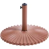 Beliani Skėčio stovas CAREZZA rudas, apvalus, 21 kg