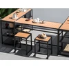 Beliani Sodo baro stalas AVETRANA 150 cm 50 cm Juodas
