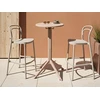Beliani Sodo baro stalas LEGRENA 60 cm 60 cm smėlio spalvos