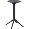 Beliani Sodo baro stalas LEGRENA 60 cm 60 cm juodas