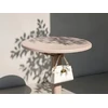 Beliani Sodo baro stalas LEGRENA 60 cm 60 cm smėlio spalvos