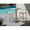 Beliani Sodo baro stalas LEMNOS 60 cm 60 cm smėlio spalvos