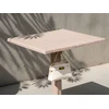 Beliani Sodo baro stalas LEMNOS 60 cm 60 cm smėlio spalvos