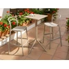 Beliani Sodo baro stalas LEMNOS 60 cm 60 cm smėlio spalvos