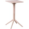 Beliani Sodo baro stalas LEMNOS 60 cm 60 cm smėlio spalvos
