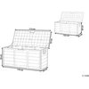 Beliani Sodo dėžė LOCARNO 112 cm 50 cm pilka