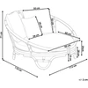 Beliani Sodo gultas ROSSANO rotangas juodas