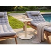 Beliani Sodo kavos staliukas VITTUONE 50 cm 50 cm metalinis smėlio spalvos