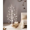 Beliani Sodo LED dekoracija HOLAR Eglutė 122 cm Balta