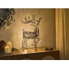 Beliani Sodo LED dekoracija RAVSJON Elnias 58 cm juoda
