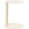 Beliani Sodo pagalbinis staliukas VENTURINA 40 cm 40 cm metalinis smėlio spalvos