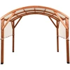 Beliani Sodo pavėsinė SCOPELLO iš kėnio medienos 303 cm 300 cm ruda / smėlio spalvos