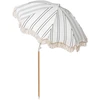 Beliani Sodo skėtis 155 cm MONDELLO Baltas/juodas