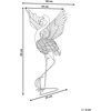 Beliani Sodo skulptūra KALIBO Flamingo Mėlyna
