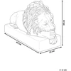 Beliani Sodo skulptūra LARI liūtas, 38 cm, smėlio spalvos