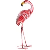 Beliani Sodo skulptūra PALAWAN Flamingas Rožinė