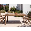 Beliani Sodo stalas 6 žmonėms RONCELLO 180 × 90 cm, akacijos mediena, rudas