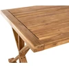 Beliani Sodo stalas CALABRITTO 90 cm 180 cm Akacijos mediena Rudas