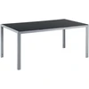Beliani Sodo stalas CATANIA 160 cm 91 cm stiklinis juodas