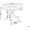 Beliani Sodo stalas CISSONE 110 cm, akacijos mediena, rudas