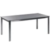 Beliani Sodo stalas COSOLETO 180 cm 90 cm stiklas juodas
