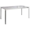 Beliani Sodo stalas FELETTO 180 cm 90 cm akmuo baltas marmuras