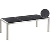 Beliani Sodo stalas GROSSETO 220 cm 100 cm poliruotas granitas, juodas