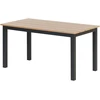 Beliani Sodo stalas MESSINA 100 cm 52 cm, juodas