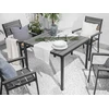 Beliani Sodo stalas PRATO 95 cm 95 cm pilkas