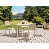 Beliani Sodo stalas PRATO 95 cm 95 cm smėlio spalvos
