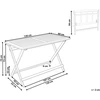 Beliani Sodo stalas PROSSEDI 120 x 60 cm, akacijos mediena, rudas
