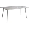 Beliani Sodo stalas RODALLO 160 cm 90 cm akmens baltas marmuras