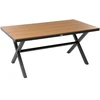 Beliani Sodo stalas TIANO 160 cm 90 cm metalinis juodas