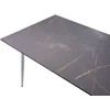 Beliani Sodo stalas TOLENTINO 180 cm 90 cm marmuro imitacijos pilkas marmuras