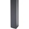 Beliani Sodo stalas VERNIO 180 cm 90 cm metalinis juodas