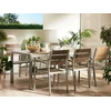 Beliani Sodo stalas VERNIO 180 cm 90 cm metalinis rudas