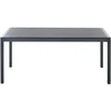 Beliani Sodo stalas VERNIO 180 cm 90 cm metalinis juodas