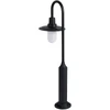 Beliani Sodo stulpas LED ABEDES juodas