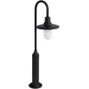 Beliani Sodo stulpas LED ABEDES juodas
