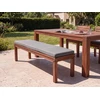 Beliani Sodo suolas su pagalve „TUSCANIA“ 160 cm, eukalipto mediena, pilkas