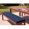 Beliani Sodo suolas su pagalvėle TUSCANIA, 160 cm, eukalipto mediena, mėlynas