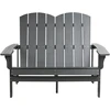Beliani Sodo suoliukas ADIRONDACK 125 cm tamsiai pilkas
