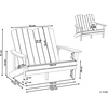 Beliani Sodo suoliukas ADIRONDACK 125 cm žydras