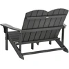 Beliani Sodo suoliukas ADIRONDACK 125 cm tamsiai pilkas