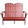 Beliani Sodo suoliukas ADIRONDACK 125 cm raudonas